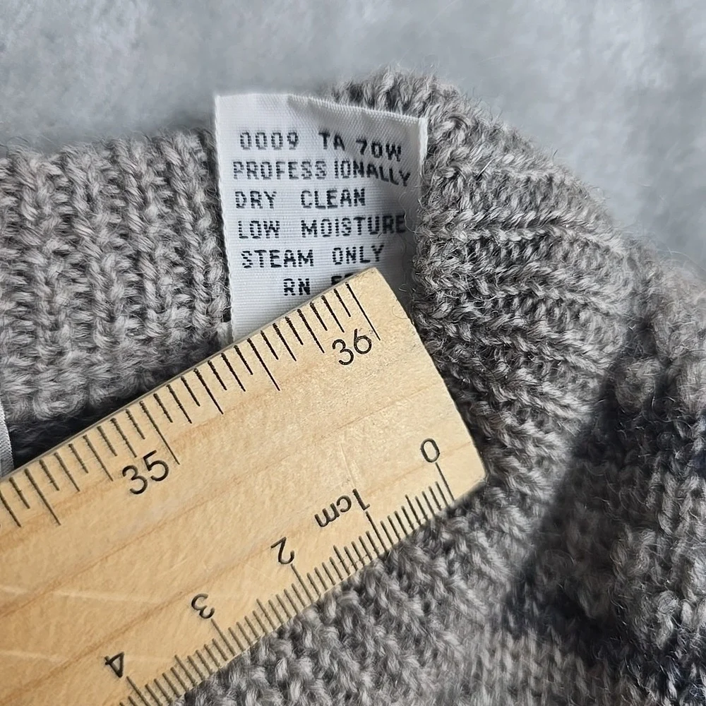 Michael Jordan by Lowell Dreyfus Mens VTG Wool‎ Sweater Grey Medium 3D Knit